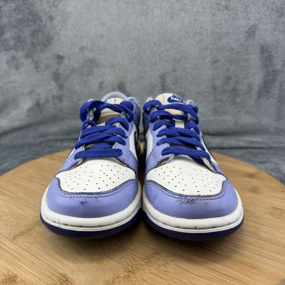 Nike Dunk Low Shoes Boys Size 3.5Y Blue White Basketball Sneakers DZ4456-100